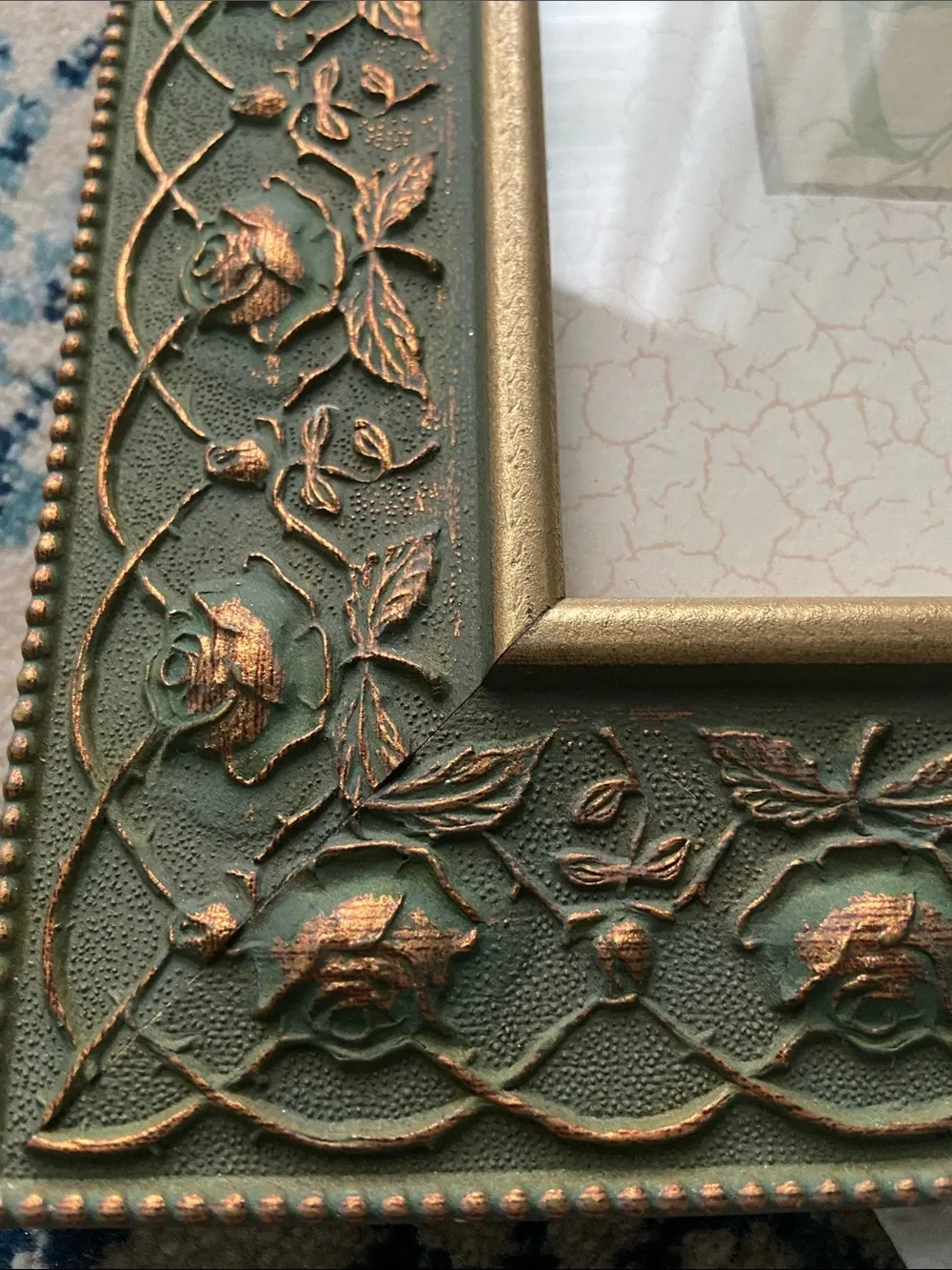 HOPE Decorative Framed Wall Art - Green and Gold by Wildwood Artisans
